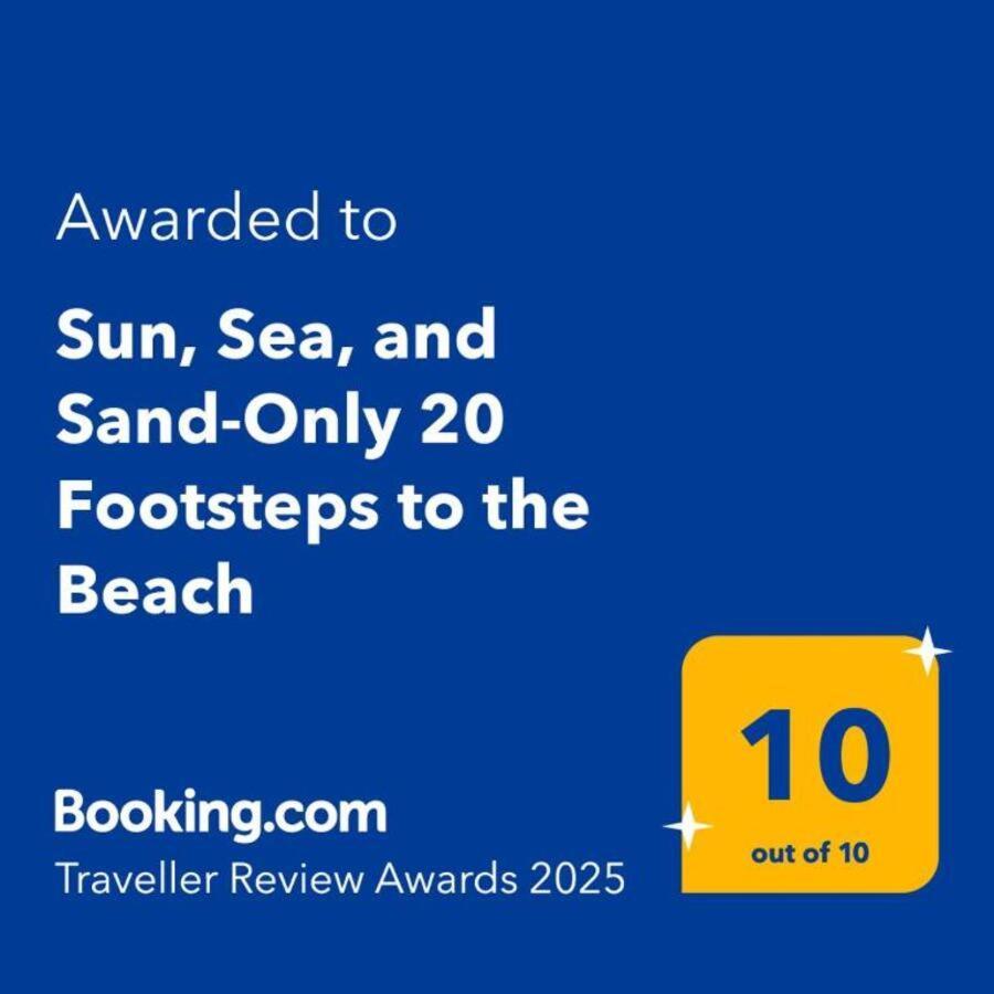 Sun, Sea, And Sand-Only 20 Footsteps To The Beach Corinth Екстер'єр фото